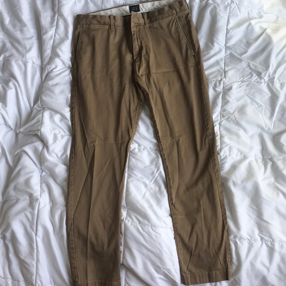 J Crew Dark Khaki 484 Pants in 32 30